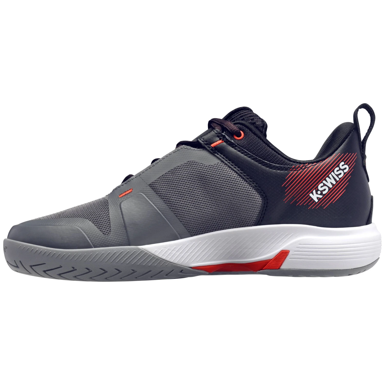 K-Swiss Ultrashot Team Men's Tennis Shoe (Grey/Black/Orange) 4 K-Swiss Ultrashot Team Men's Tennis Shoe (Grey/Black/Orange) - Image 2