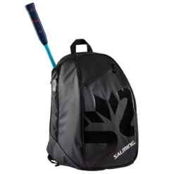 Salming Multi Sport Backpack Racquet Bag (Black) -Sports Gear Shop 1159873 0101 with racquet