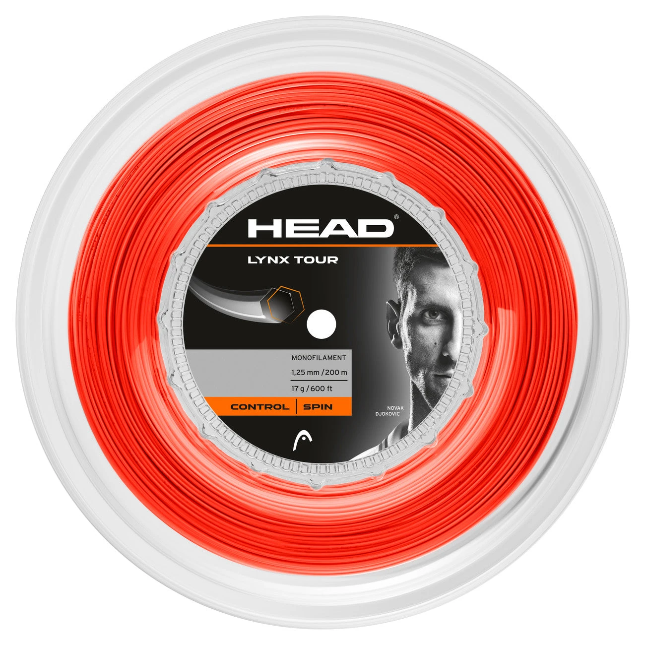 Head Lynx Tour 17/1.25 Tennis String Reel (Orange) 3 Head Lynx Tour 17/1.25 Tennis String Reel (Orange)