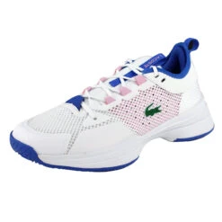 Lacoste AG-LT21 Textile Women's Tennis Shoes (White/Pink) -Sports Gear Shop 44SFA0040 1Y9 1