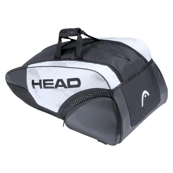 Head Djokovic Supercombi 9 Pack Racquet Bag (White/Black) 3 Head Djokovic Supercombi 9 Pack Racquet Bag (White/Black)
