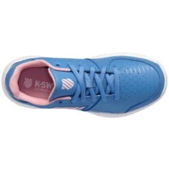 K-Swiss Court Express OMNI Junior Tennis Shoe (Blue/Pink/White) -Sports Gear Shop 86609 454.06