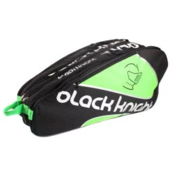 Black Knight Triple Racquet Bag (Black/Green) -Sports Gear Shop Black Knight BG 637 1