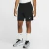 Nike Boy's Court Flex Ace Shorts (Black/White) -Sports Gear Shop CI9409 010 PHSFM001 1000