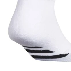 Adidas Men's Cushioned Low-Cut Socks (White) 9 Adidas Men's Cushioned Low-Cut Socks (White) -Sports Gear Shop CL5685 2 HARDWARE Photography DetailView1 white