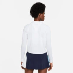 Nike Women's Victory Dri-FIT Long Sleeve Top (White/Black) -Sports Gear Shop CV4697 100 PHSBM001 3144