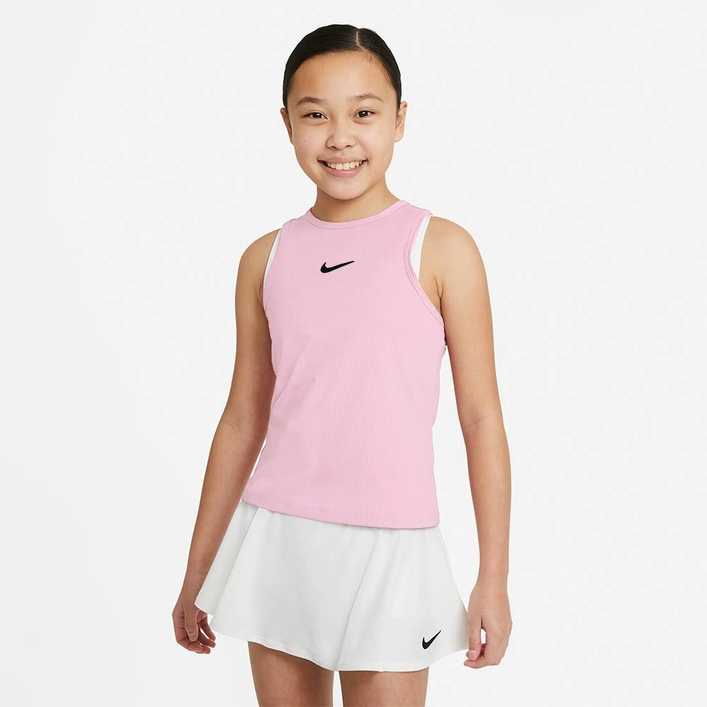 Nike Girls' Dri-FIT Victory Tank (Regal Pink/Black) 3 Nike Girls' Dri-FIT Victory Tank (Regal Pink/Black)