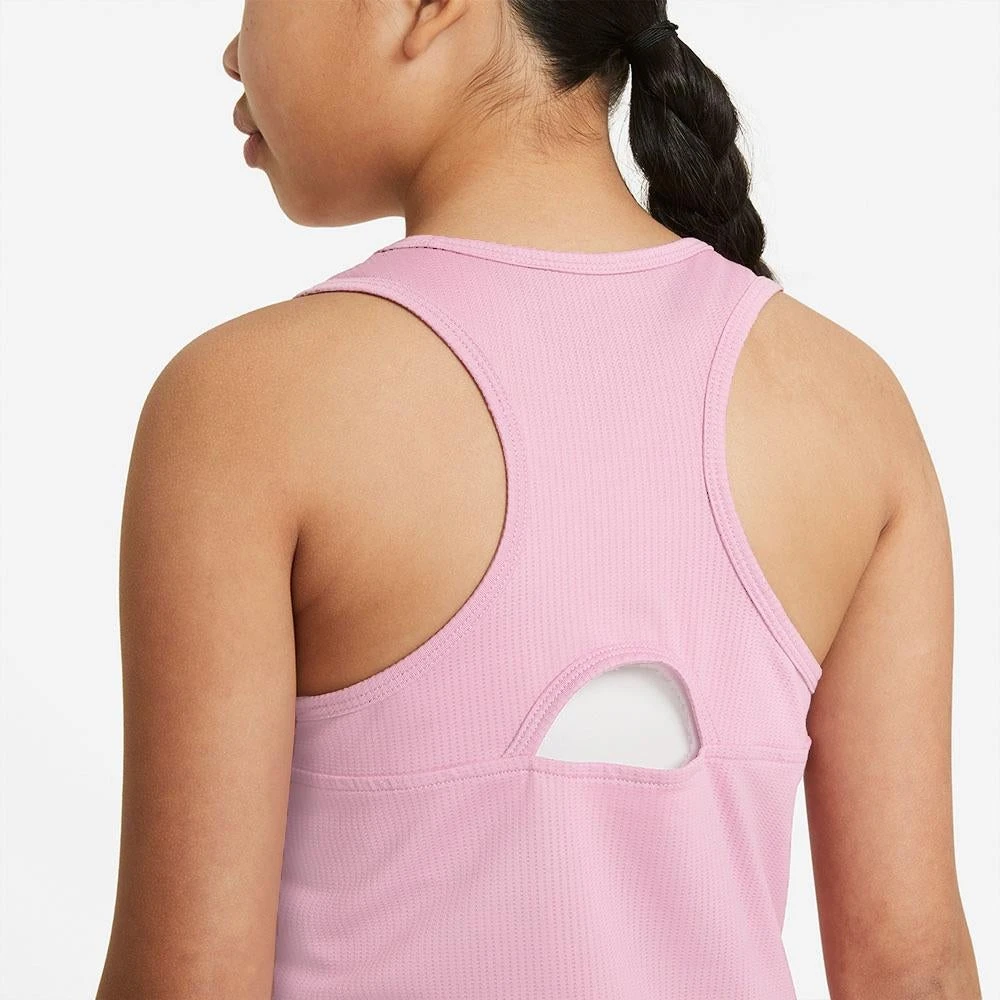 Nike Girls' Dri-FIT Victory Tank (Regal Pink/Black) 4 Nike Girls' Dri-FIT Victory Tank (Regal Pink/Black) - Image 2