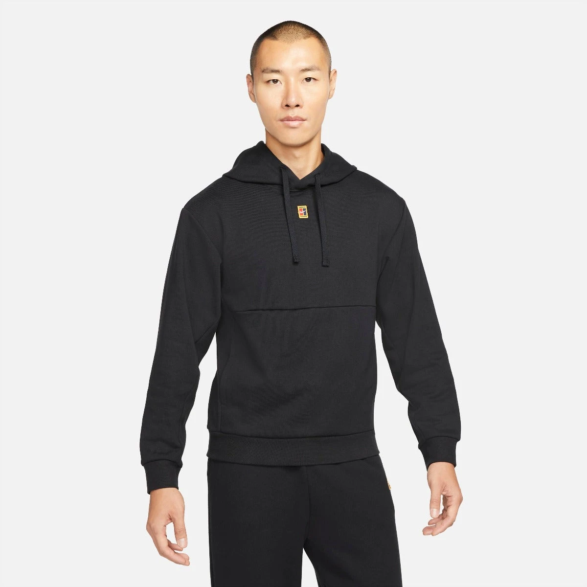 Nike Men's Fleece Heritage Tennis Hoodie (Black) 3 Nike Men's Fleece Heritage Tennis Hoodie (Black)