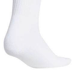 Adidas Women's 3 Stripe Quarter Crew Socks (White) -Sports Gear Shop EX6576 HDW photo detail 3 white