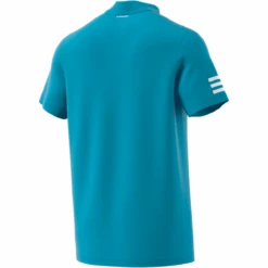 Adidas Men's Club 3 Stripes Polo (Hazy Blue/White) -Sports Gear Shop GL5422 APP virtual back white