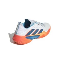Adidas Barricade Men's Tennis Shoe (Blue/White/Orange) -Sports Gear Shop GW2963 7 FOOTWEAR Photography BackLateralTopView white