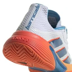 Adidas Barricade Men's Tennis Shoe (Blue/White/Orange) -Sports Gear Shop GW2963 8 FOOTWEAR Photography DetailView1 white