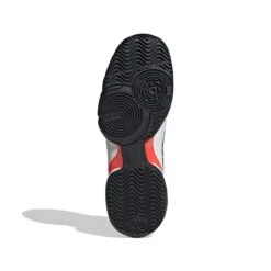 Adidas Barricade Junior Tennis Shoe (White/Black/Red) -Sports Gear Shop GW2996 4 FOOTWEAR Photography BottomView white