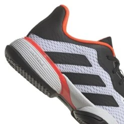 Adidas Barricade Junior Tennis Shoe (White/Black/Red) -Sports Gear Shop GW2996 8 FOOTWEAR Photography DetailView1 white