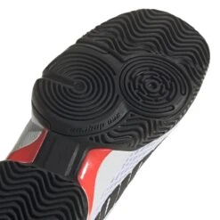 Adidas Barricade Junior Tennis Shoe (White/Black/Red) -Sports Gear Shop GW2996 9 FOOTWEAR Photography DetailView2 white