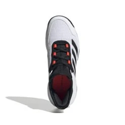 Adidas Ubersonic 4 Junior Tennis Shoe (White/Black/Red) -Sports Gear Shop GW2997 3 FOOTWEAR Photography TopPortraitView white