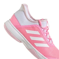 Adidas Adizero Club Junior Tennis Shoe (Pink/White) -Sports Gear Shop GX1855 9 FOOTWEAR Photography DetailView2 white