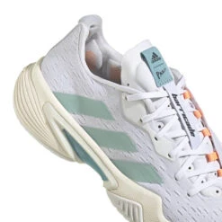 Adidas Barricade Parley Women's Tennis Shoe (White/Grey) -Sports Gear Shop GX6417 8 FOOTWEAR Photography DetailView1 white