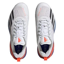 Adidas Adizero Cybersonic Men's Tennis Shoe (White/Black) 13 Adidas Adizero Cybersonic Men's Tennis Shoe (White/Black) -Sports Gear Shop GY9634 3 FOOTWEAR Photography TopPortraitView transparent