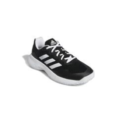 Adidas GameCourt 2 Women's Tennis Shoe (Black/White) 14 Adidas GameCourt 2 Women's Tennis Shoe (Black/White) -Sports Gear Shop GZ0694 6 FOOTWEAR Photography FrontLateralTopView white