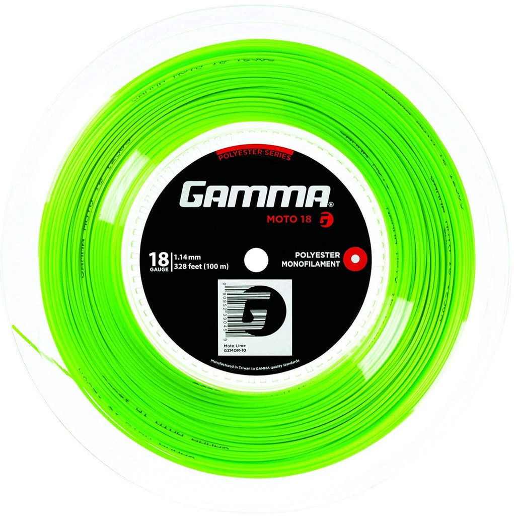 Gamma AMP Moto 18/1.14 Tennis String Mini Reel (Lime) 3 Gamma AMP Moto 18/1.14 Tennis String Mini Reel (Lime)