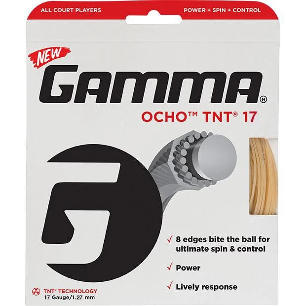 Gamma Ocho TNT2 17/1.27 Tennis String (Natural) 3 Gamma Ocho TNT2 17/1.27 Tennis String (Natural)