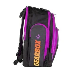 Gearbox Backpack - Court (Purple Accent With Red/Yellow Gradient) -Sports Gear Shop GearboxCourtBackpack2