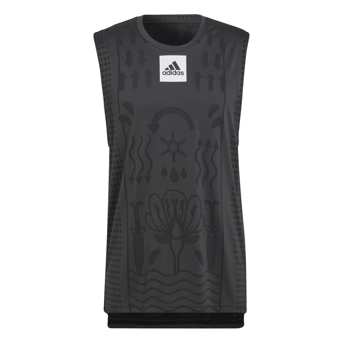 Adidas Men's Paris Heat.Rdy Tennis Sleeveless Top (Black) 3 Adidas Men's Paris Heat.Rdy Tennis Sleeveless Top (Black)