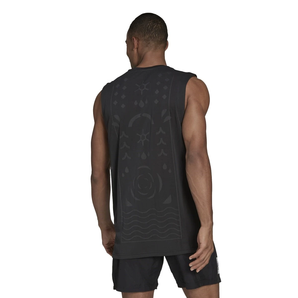 Adidas Men's Paris Heat.Rdy Tennis Sleeveless Top (Black) 5 Adidas Men's Paris Heat.Rdy Tennis Sleeveless Top (Black) - Image 3