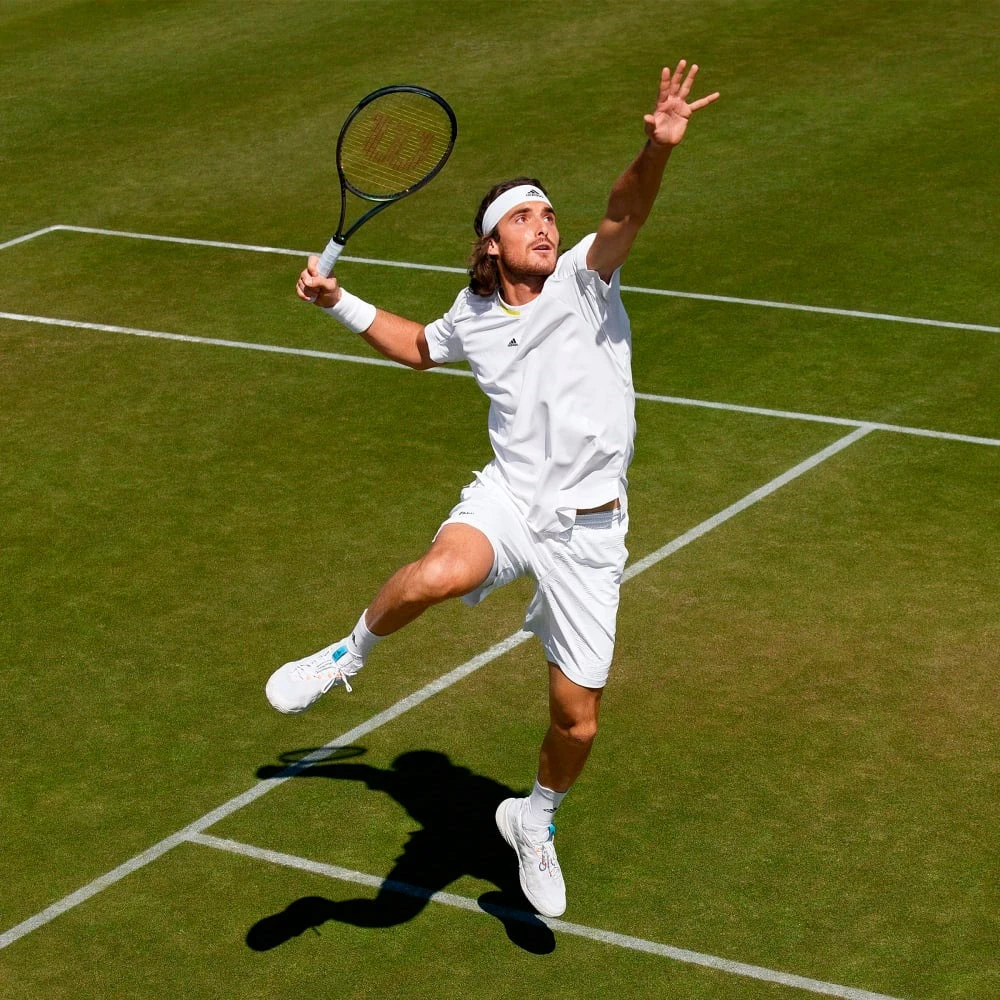 Adidas Men's London Stretch Woven Top (White/Yellow) 7 Adidas Men's London Stretch Woven Top (White/Yellow) - Image 5