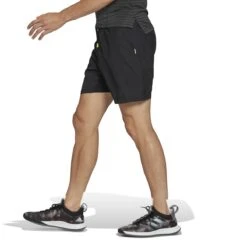 Adidas Men's Paris Heat.Rdy 7-Inch Shorts (Black) -Sports Gear Shop HG4203 5 APPAREL OnModel SideView white