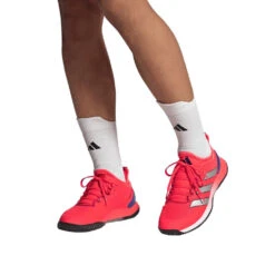 Adidas Adizero Ubersonic 4 Men's Tennis Shoe (Red) -Sports Gear Shop HQ8379 10 FOOTWEAR OnModel FrontView transparent