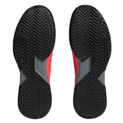 Adidas Adizero Ubersonic 4 Men's Tennis Shoe (Red) -Sports Gear Shop HQ8379 3 FOOTWEAR Photography BottomView transparent