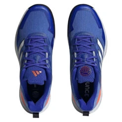 Adidas Defiant Speed Men's Tennis Shoe (Blue/White) -Sports Gear Shop HQ8455 3 FOOTWEAR Photography TopPortraitView transparent