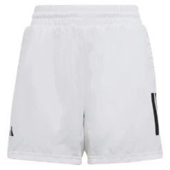 Adidas Boy's 3 Stripe Club Shorts (White)
