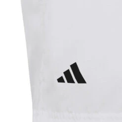 Adidas Boy's 3 Stripe Club Shorts (White) 9 Adidas Boy's 3 Stripe Club Shorts (White) -Sports Gear Shop HR4289 5 APPAREL Photography DetailView2 transparent