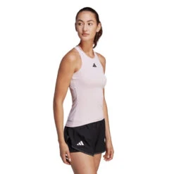 Adidas Women's Club Tank Top (Pink) -Sports Gear Shop HZ4280 7 APPAREL OnModel WalkingView transparent