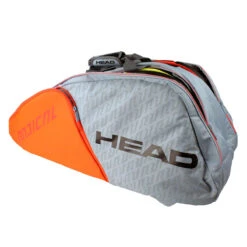 Head Radical Supercombi 9 Pack Racquet Bag (Grey/Orange) -Sports Gear Shop IMG 2924