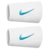 Nike Tennis Premier Doublewide Wristband (White/Blue) 2 Nike Tennis Premier Doublewide Wristband (White/Blue) -Sports Gear Shop N.000.2466 122 P 1919BLR