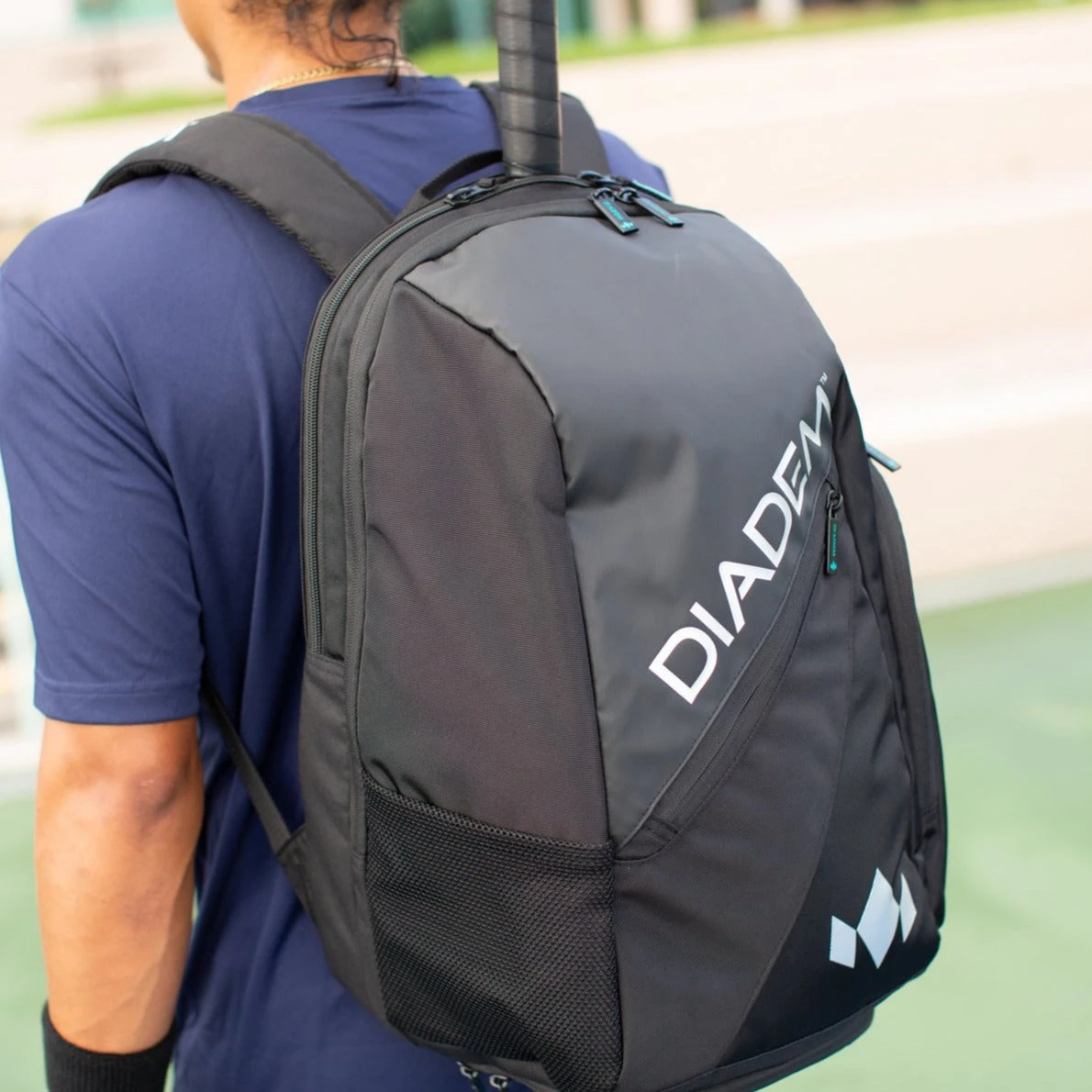 Diadem Nova Tour Backpack Racquet Bag (Black/Chrome) 4 Diadem Nova Tour Backpack Racquet Bag (Black/Chrome) - Image 2