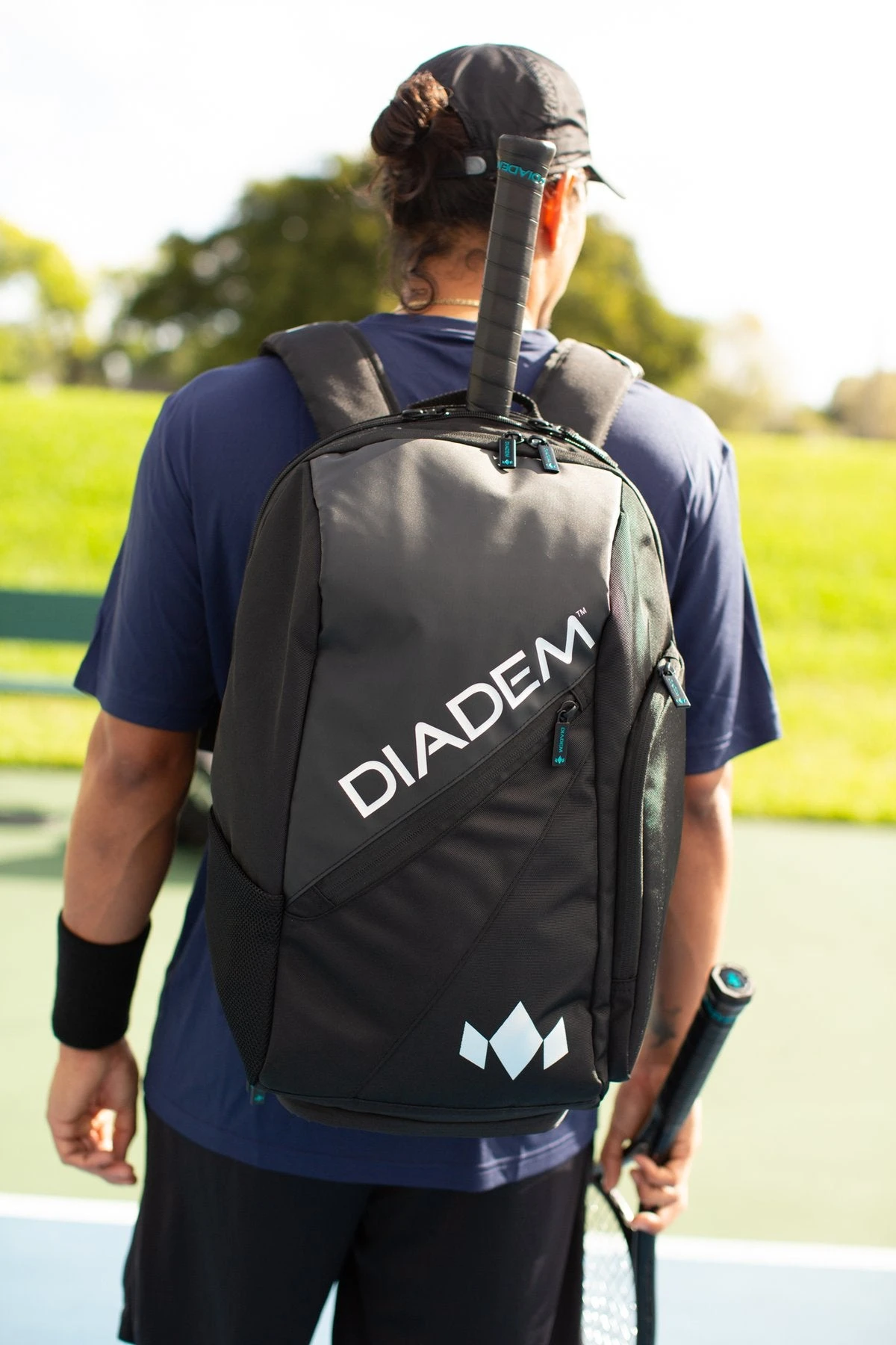 Diadem Nova Tour Backpack Racquet Bag (Black/Chrome) 5 Diadem Nova Tour Backpack Racquet Bag (Black/Chrome) - Image 3