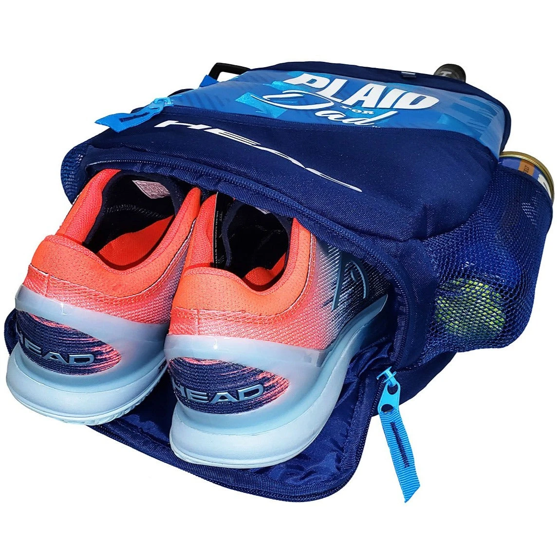 Head Plaid For Dad Elite Backpack Racquet Bag (Blue) 4 Head Plaid For Dad Elite Backpack Racquet Bag (Blue) - Image 2