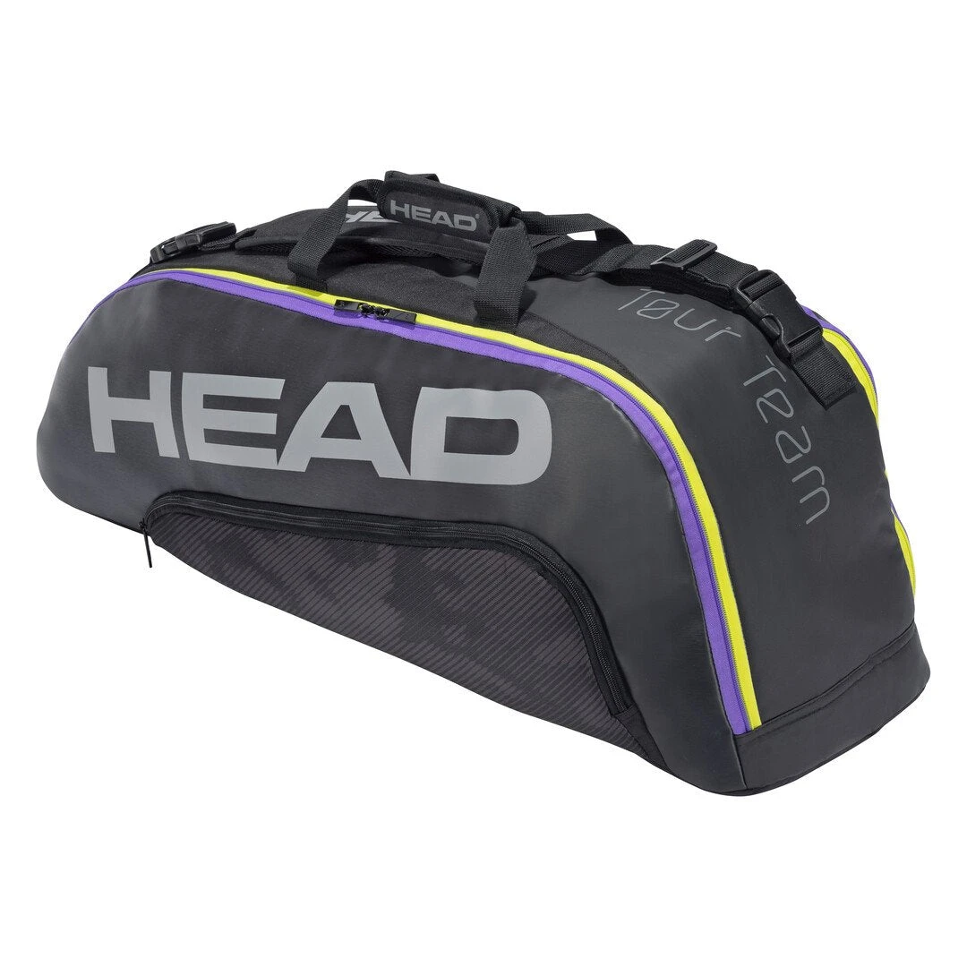 Head Tour Team Combi 6 Pack Racquet Bag (Black/Purple) 3 Head Tour Team Combi 6 Pack Racquet Bag (Black/Purple)