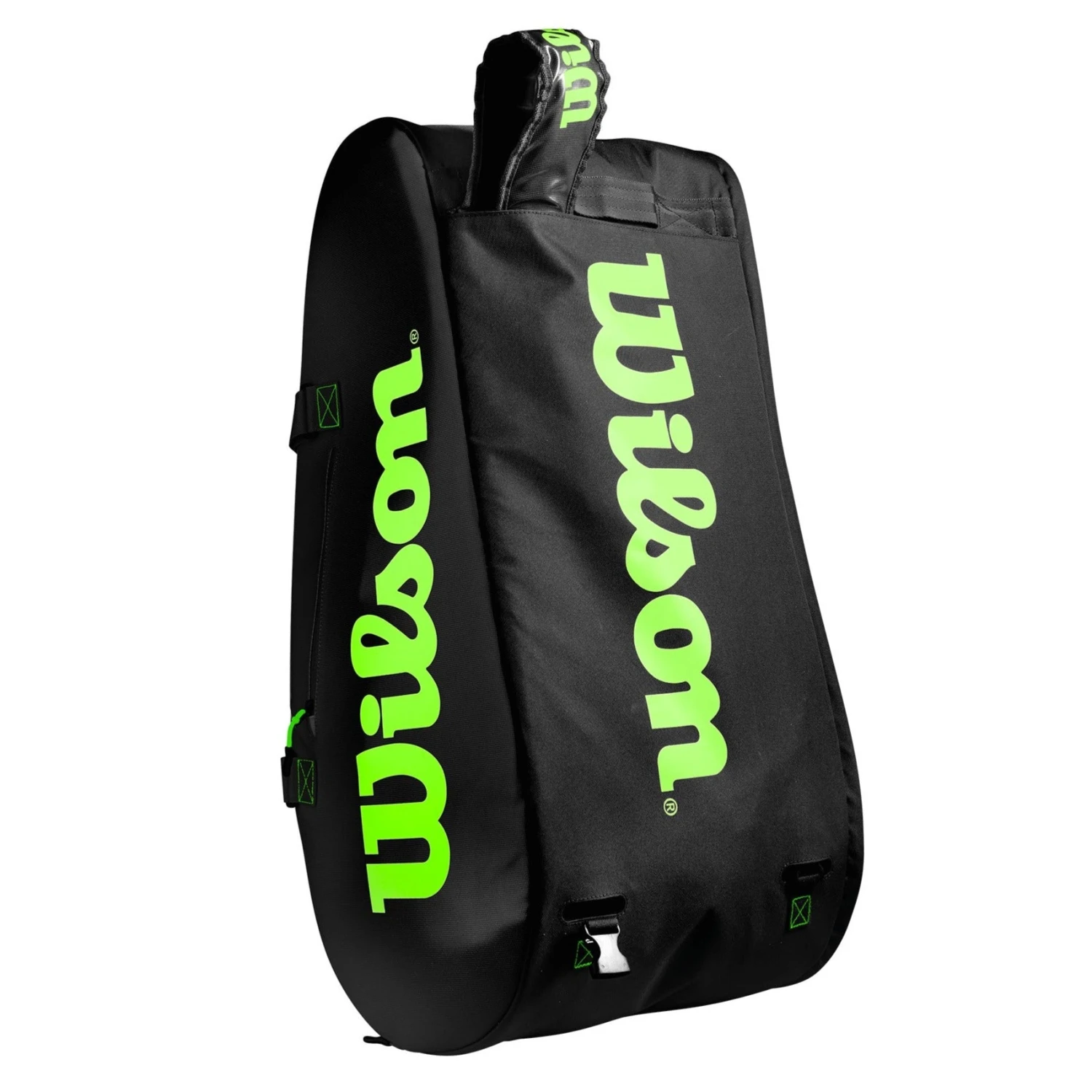 Wilson Super Tour 15 Pack Racquet Bag (Black/Green) 9 Wilson Super Tour 15 Pack Racquet Bag (Black/Green) - Image 7
