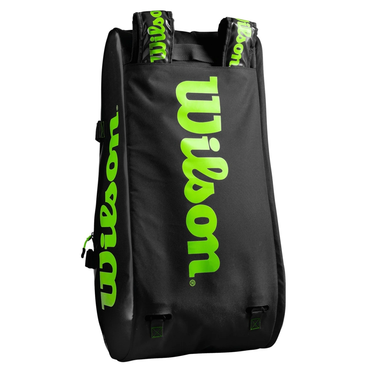 Wilson Super Tour 15 Pack Racquet Bag (Black/Green) 10 Wilson Super Tour 15 Pack Racquet Bag (Black/Green) - Image 8