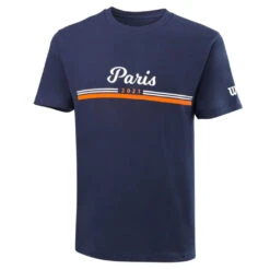 Wilson Men's Paris 2021 Tech Tee (Blue)