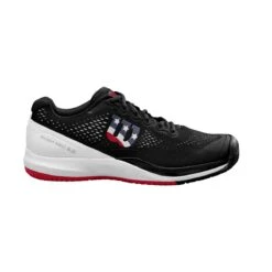 Wilson Rush Pro 3.0 Men's Pickleball Shoe (Black/White/Red) -Sports Gear Shop WRS328230 0 Rush Pro 3 Pickleball BL WH WilsonRed.png.cq5dam.web .1200.1200