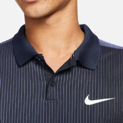 Nike Men's Dri-FIT Advantage Slam Polo (Obsidian/White) -Sports Gear Shop nikecourt dri fit adv slam tennis polo kX1H72 7
