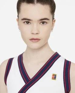 Nike Women's Dri-FIT Slam Dress (White/Binary Blue) -Sports Gear Shop nikecourt dri fit slam womens tennis dress tT8dbn 0dccc3f9 f96d 48ce 9fdf b3f1839631e3